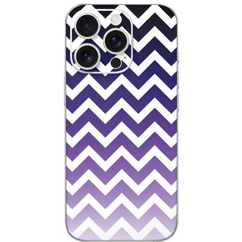 Chevron Purple Ombre iPhone 16 Pro Skin